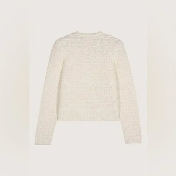 Ba&sh Bash Gaspard Cardigan Jacket in Ecru | size 2 / M - Picture 4 of 7